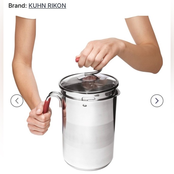 Kuhn Rikon Other - Kuhn Rikon Switzerland Stainless Narrow Pot w Strainer Basket & Lid
